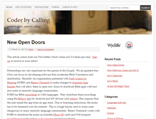 Tablet Screenshot of coderbycalling.com